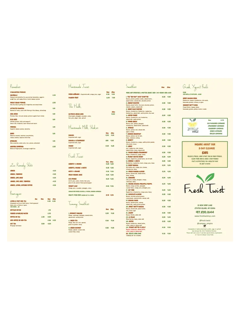 Menu 2