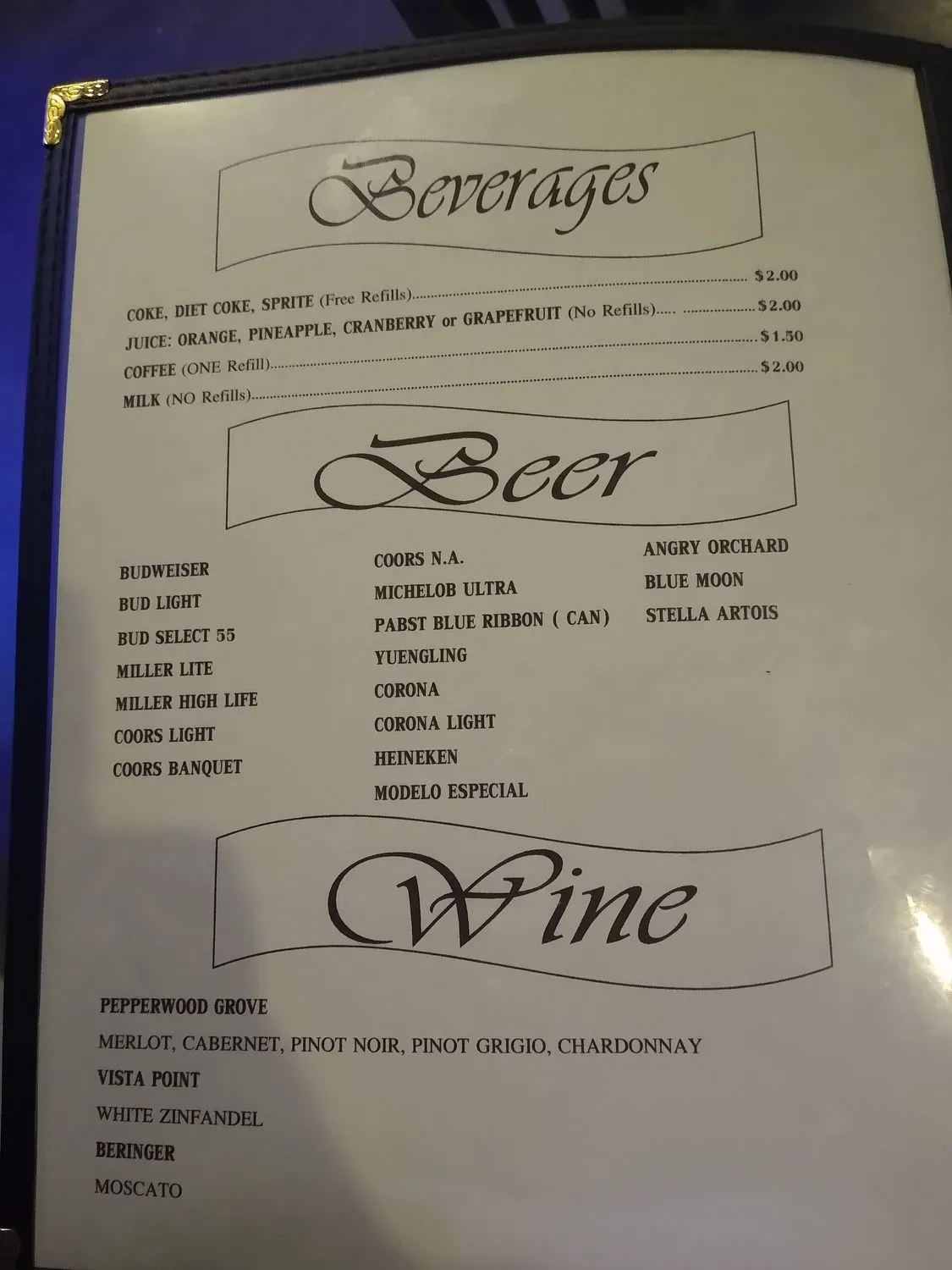 Menu 5