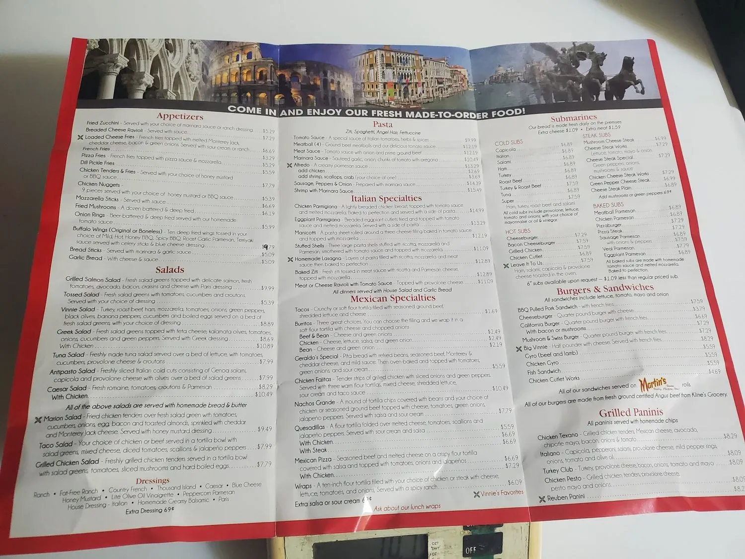 Menu 1