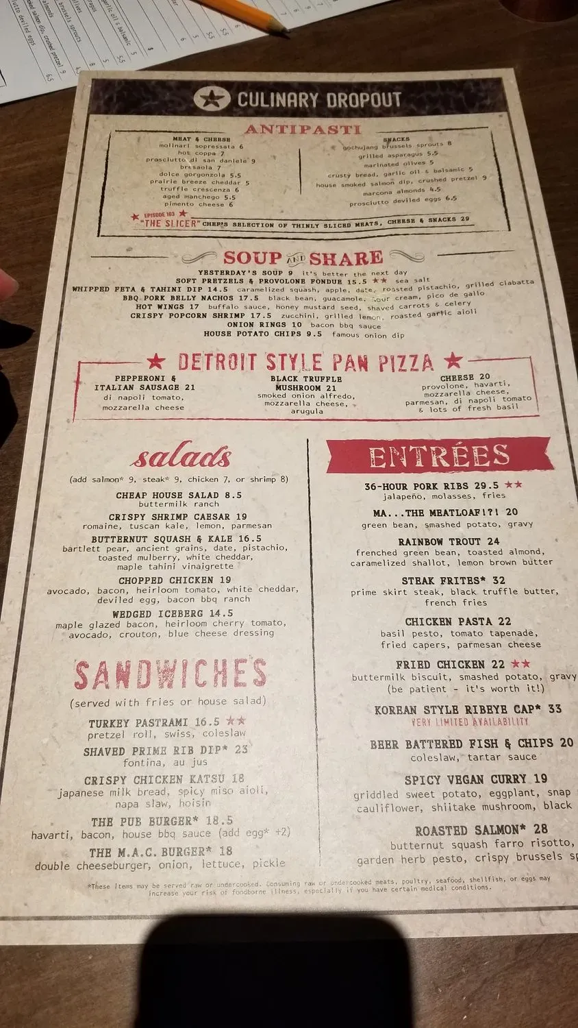 Menu 6