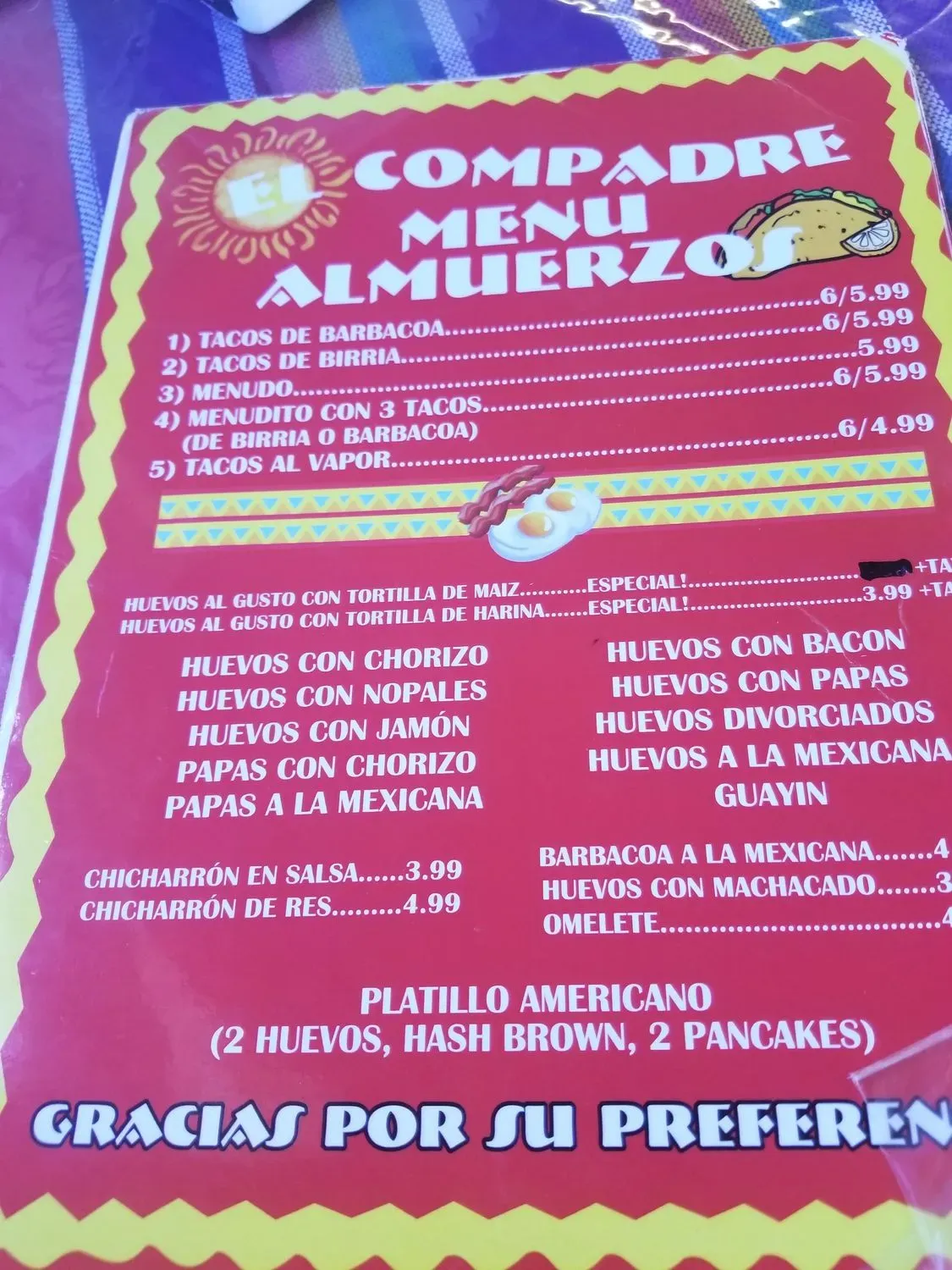 Menu 5