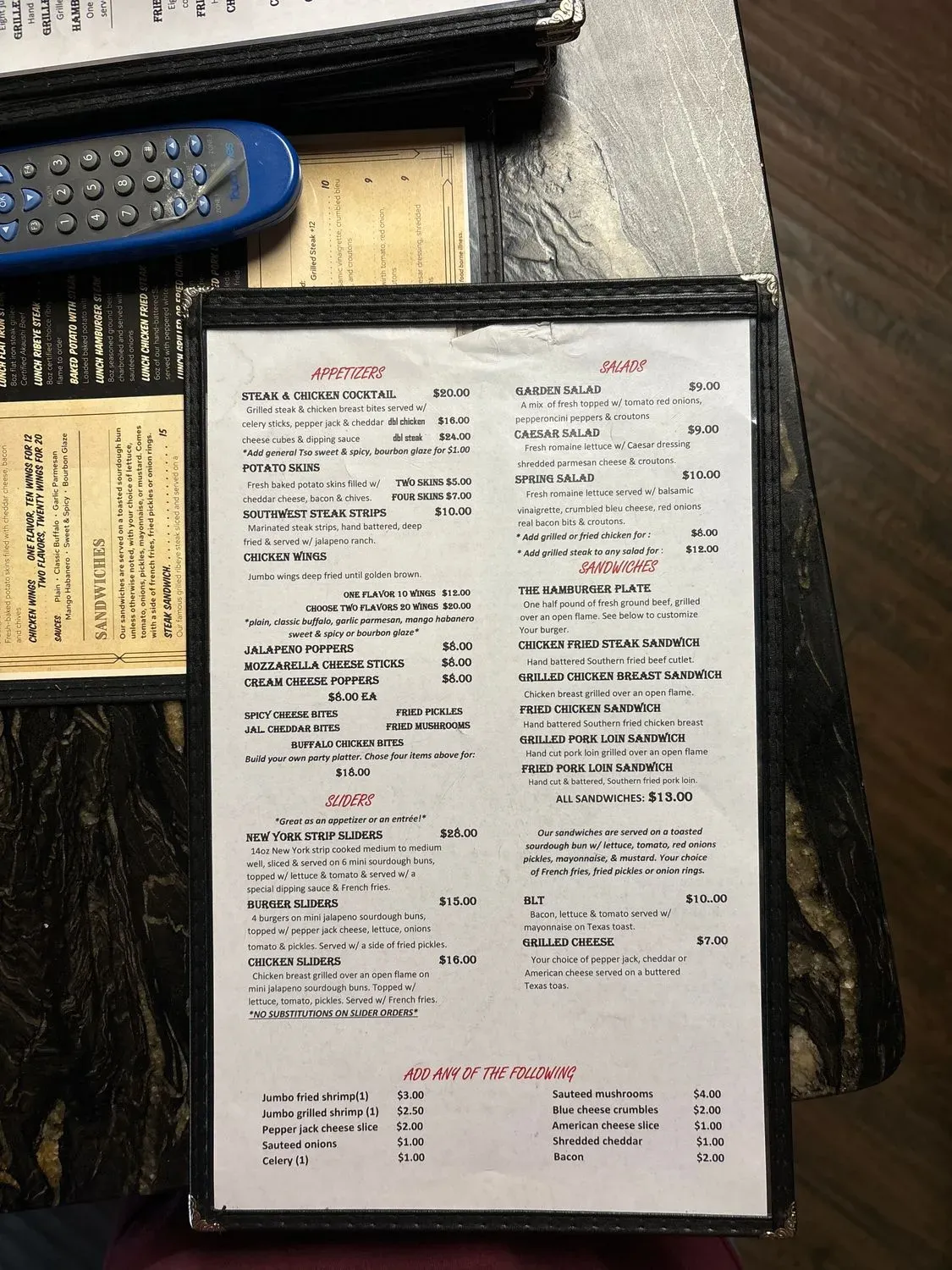 Menu 2