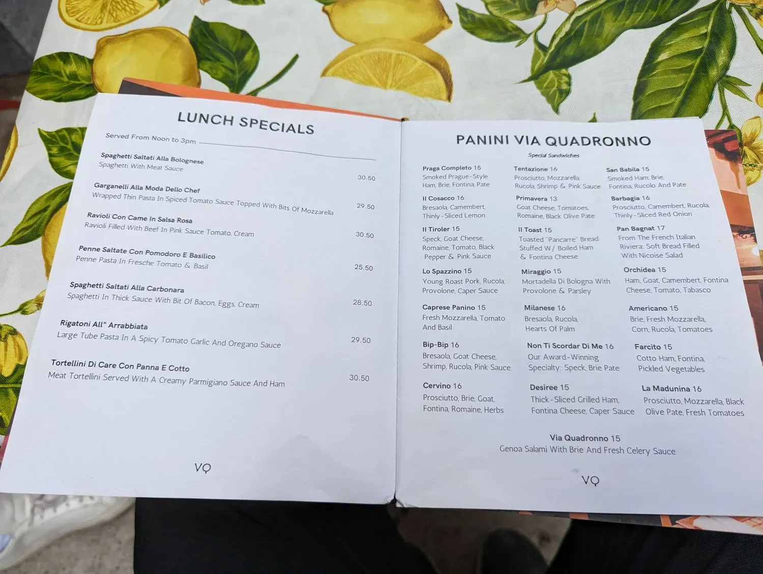 Menu 5