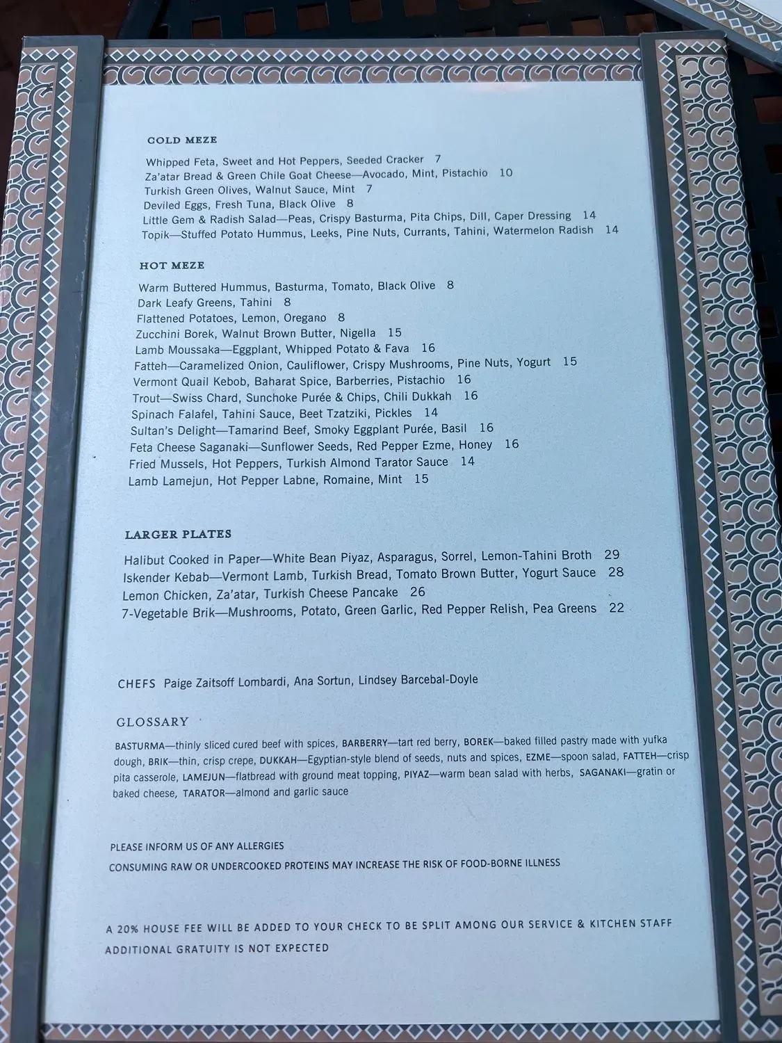 Menu 4