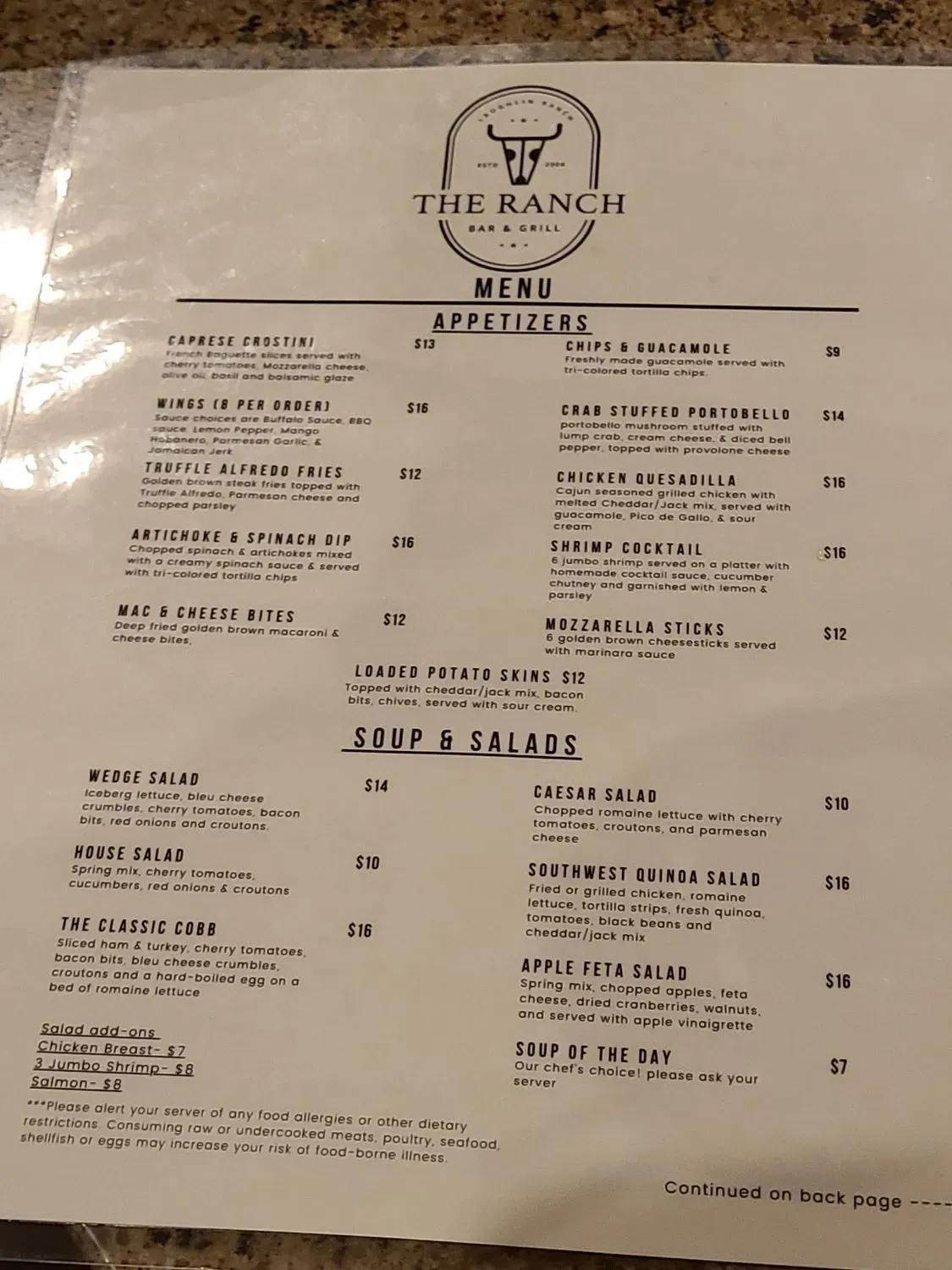 Menu 1