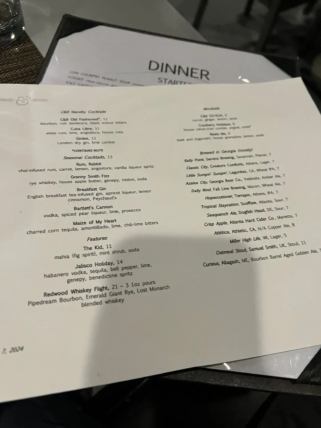 Menu 6