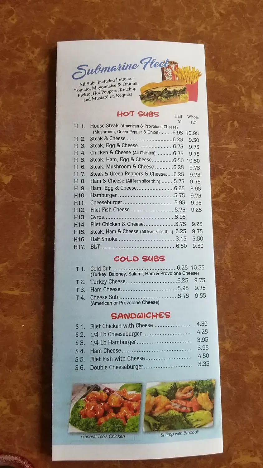 Menu 5