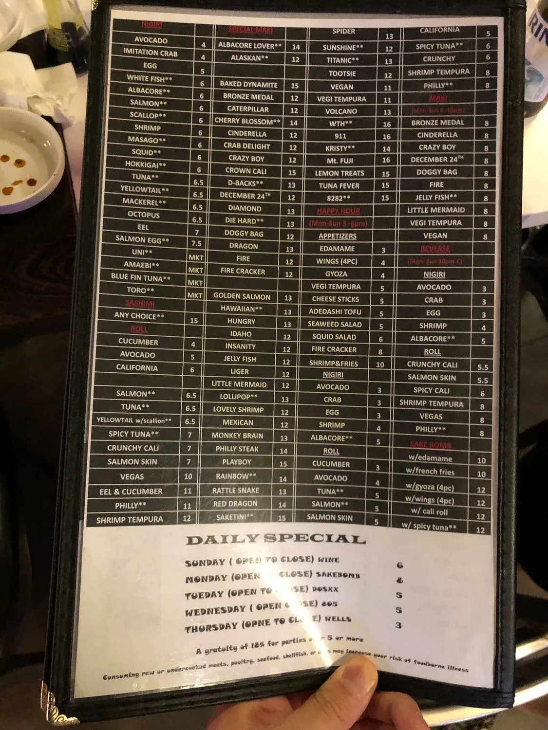 Menu 2