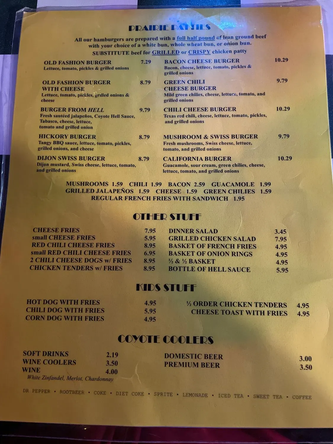 Menu 5