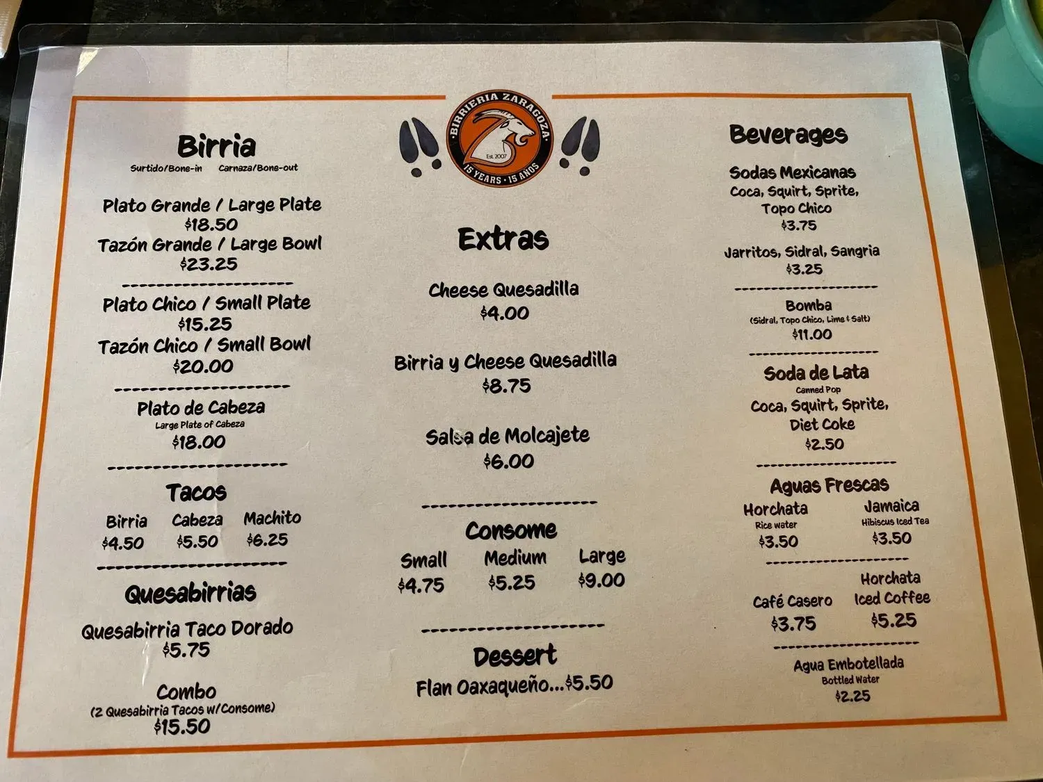 Menu 2