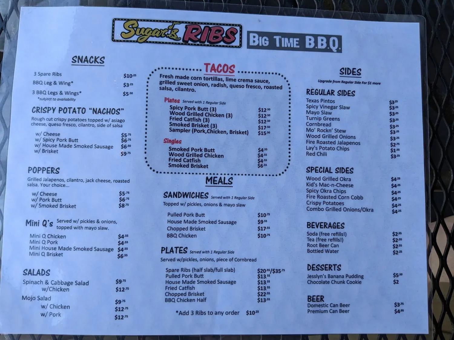 Menu 5