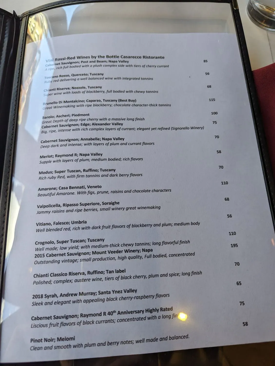 Menu 5