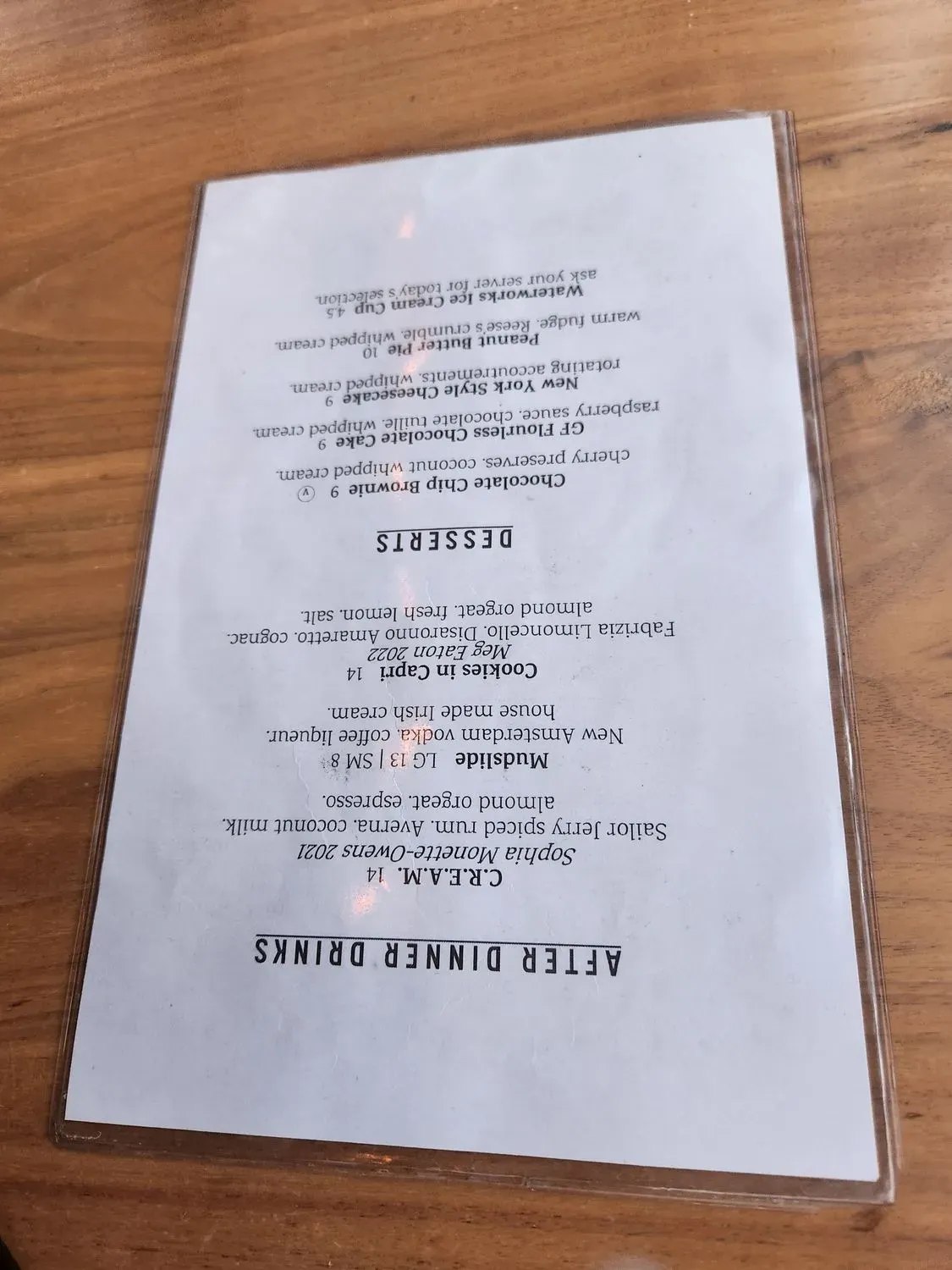 Menu 5