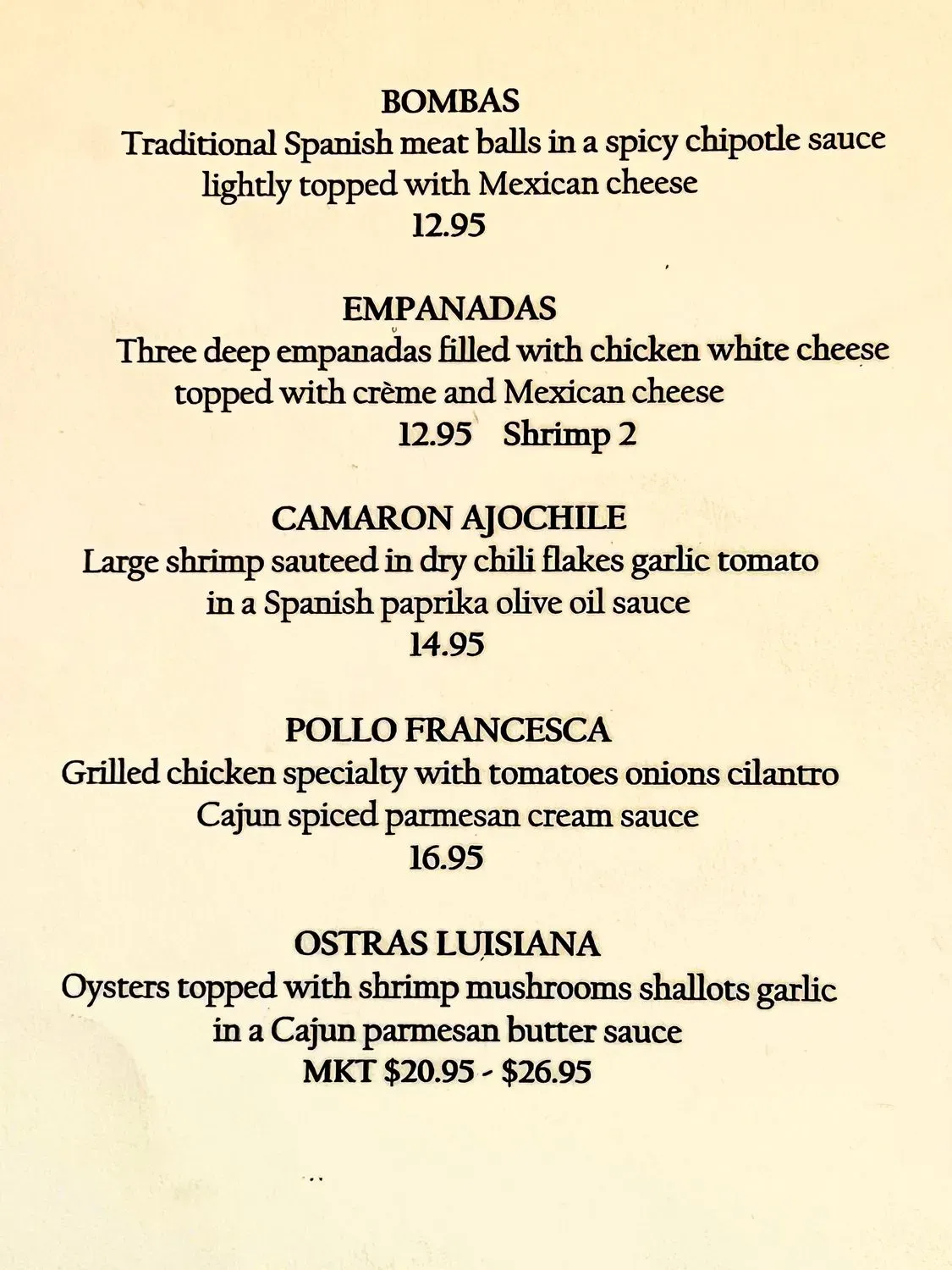 Menu 1