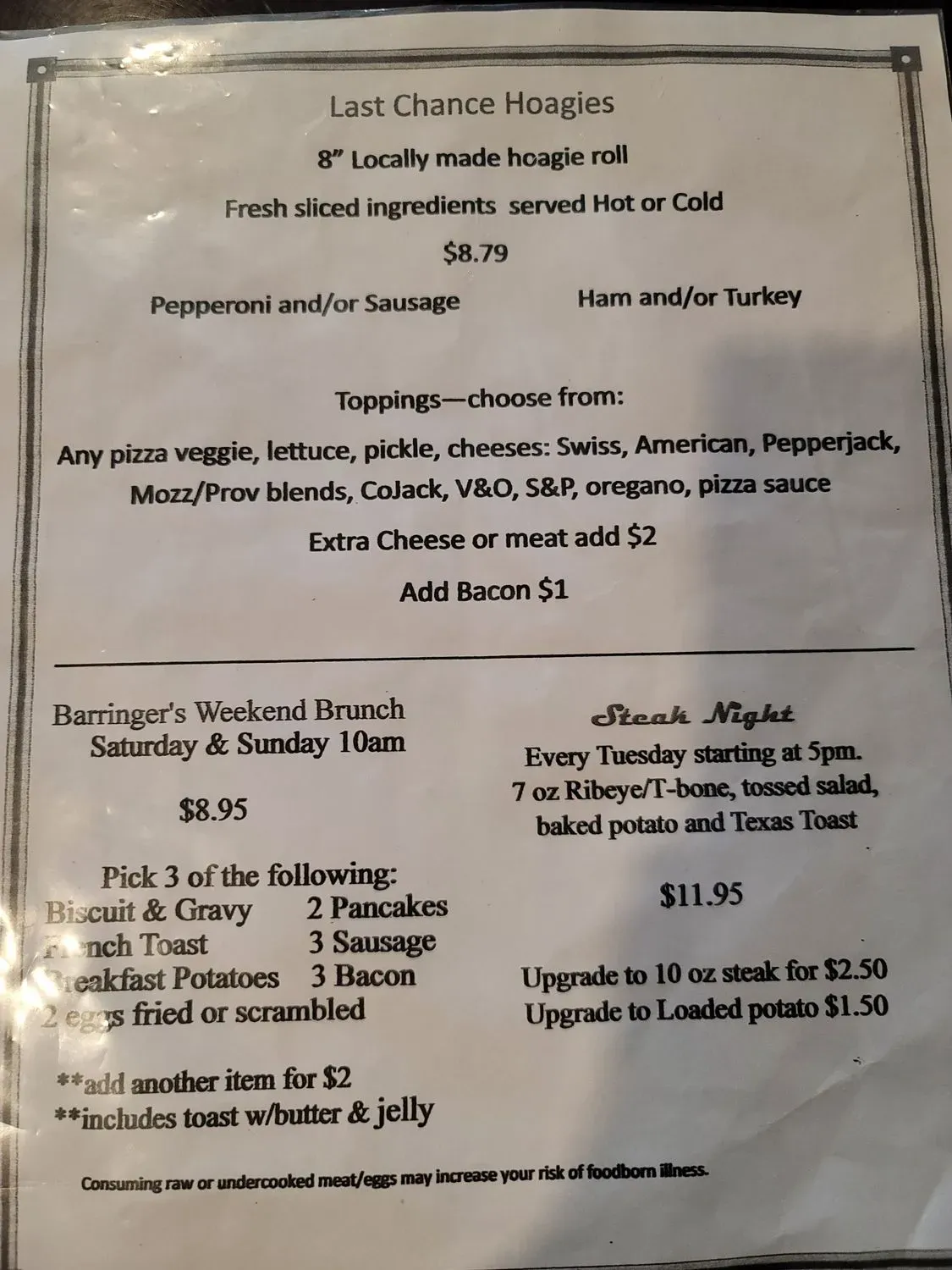 Menu 1