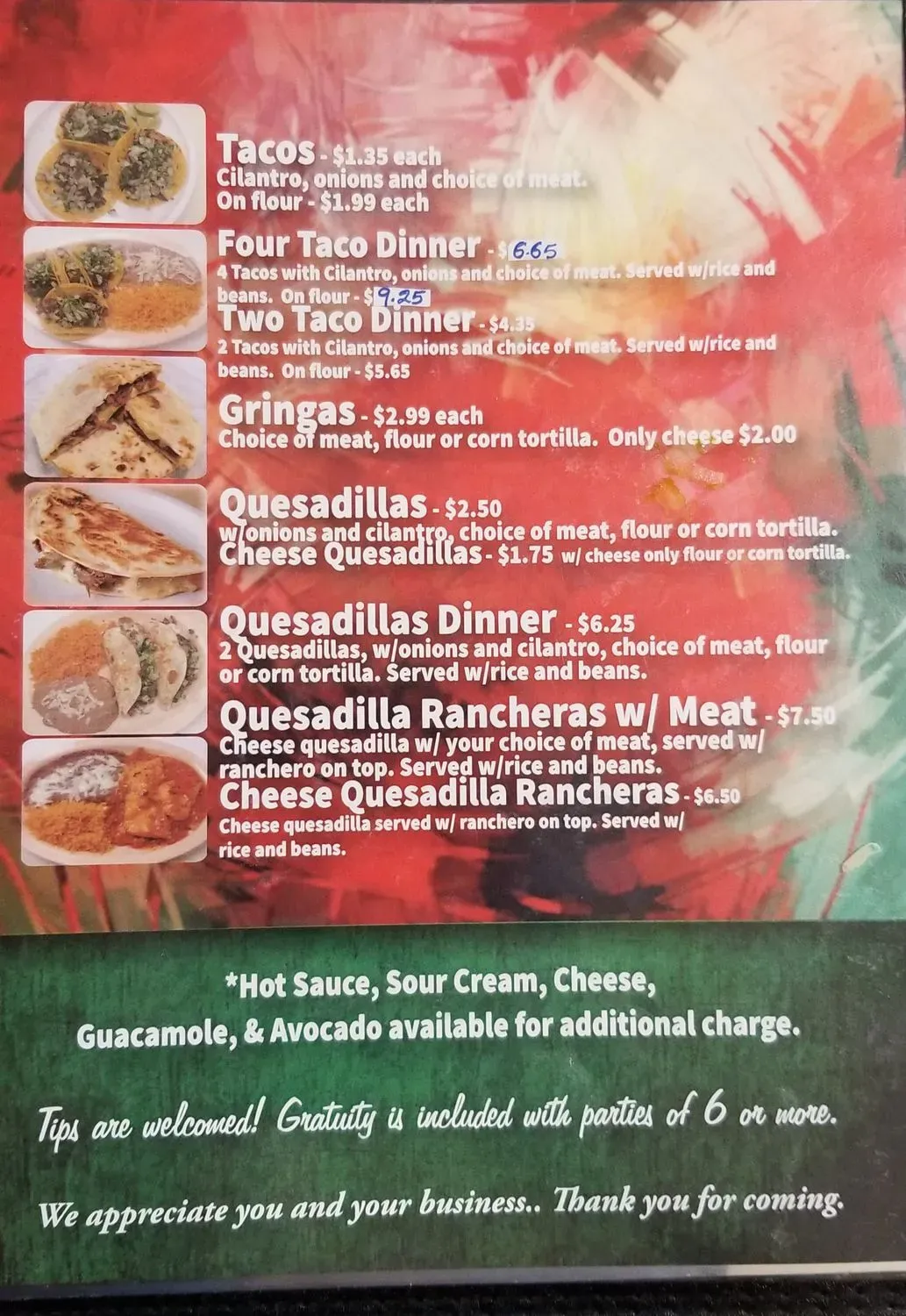 Menu 1