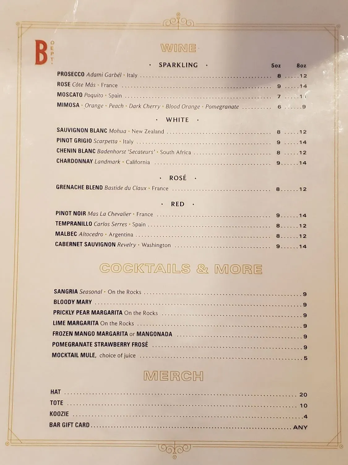 Menu 5