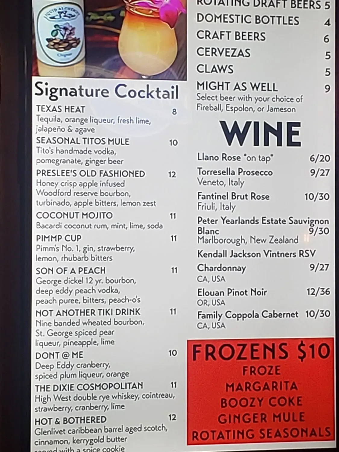 Menu 1