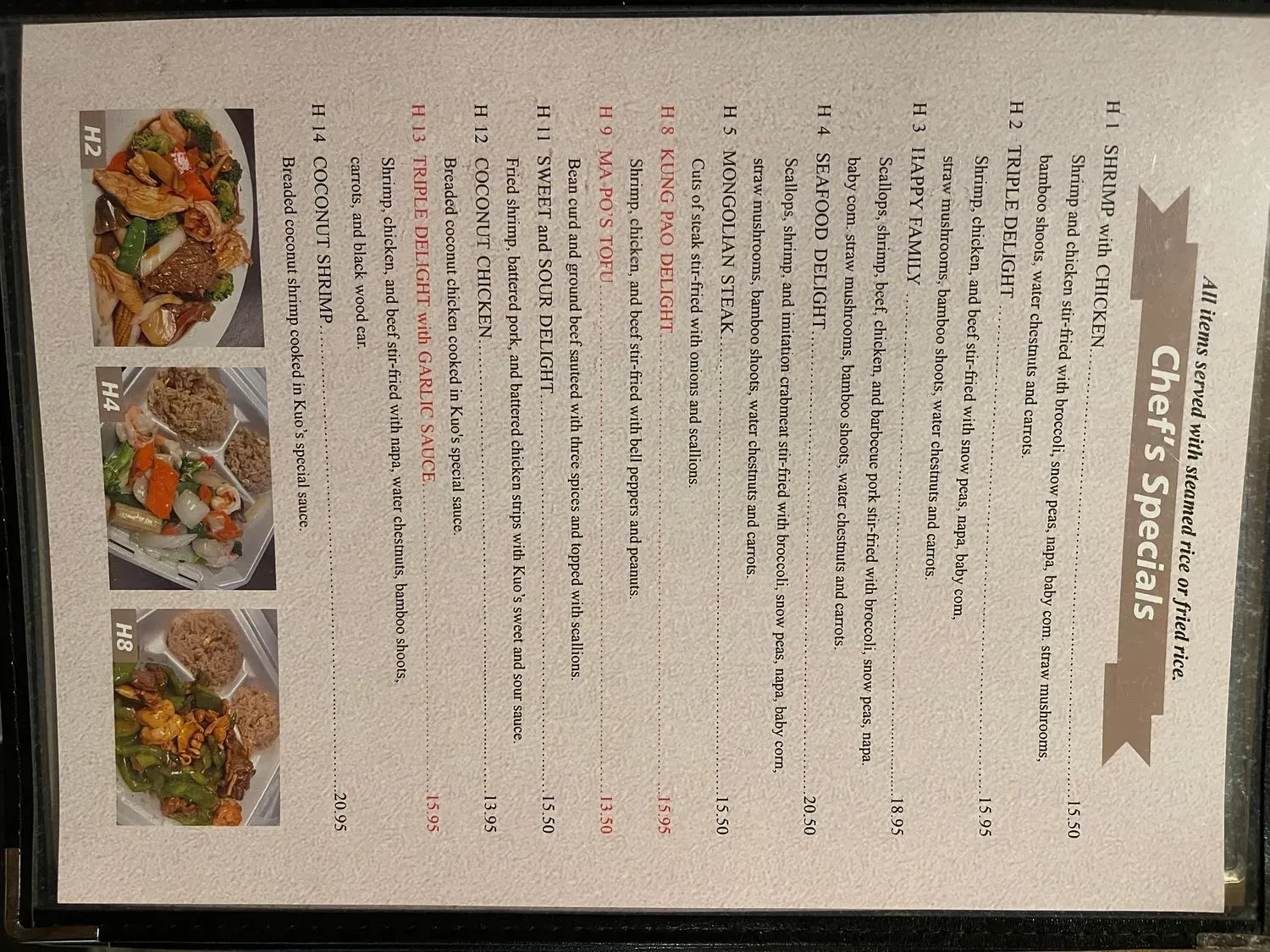 Menu 2