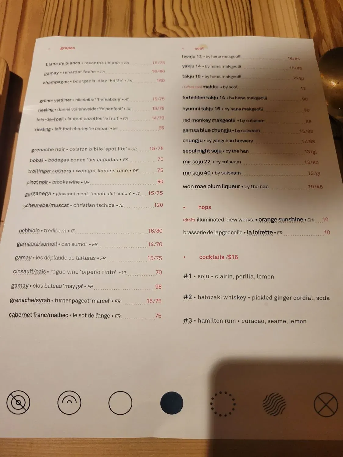 Menu 6