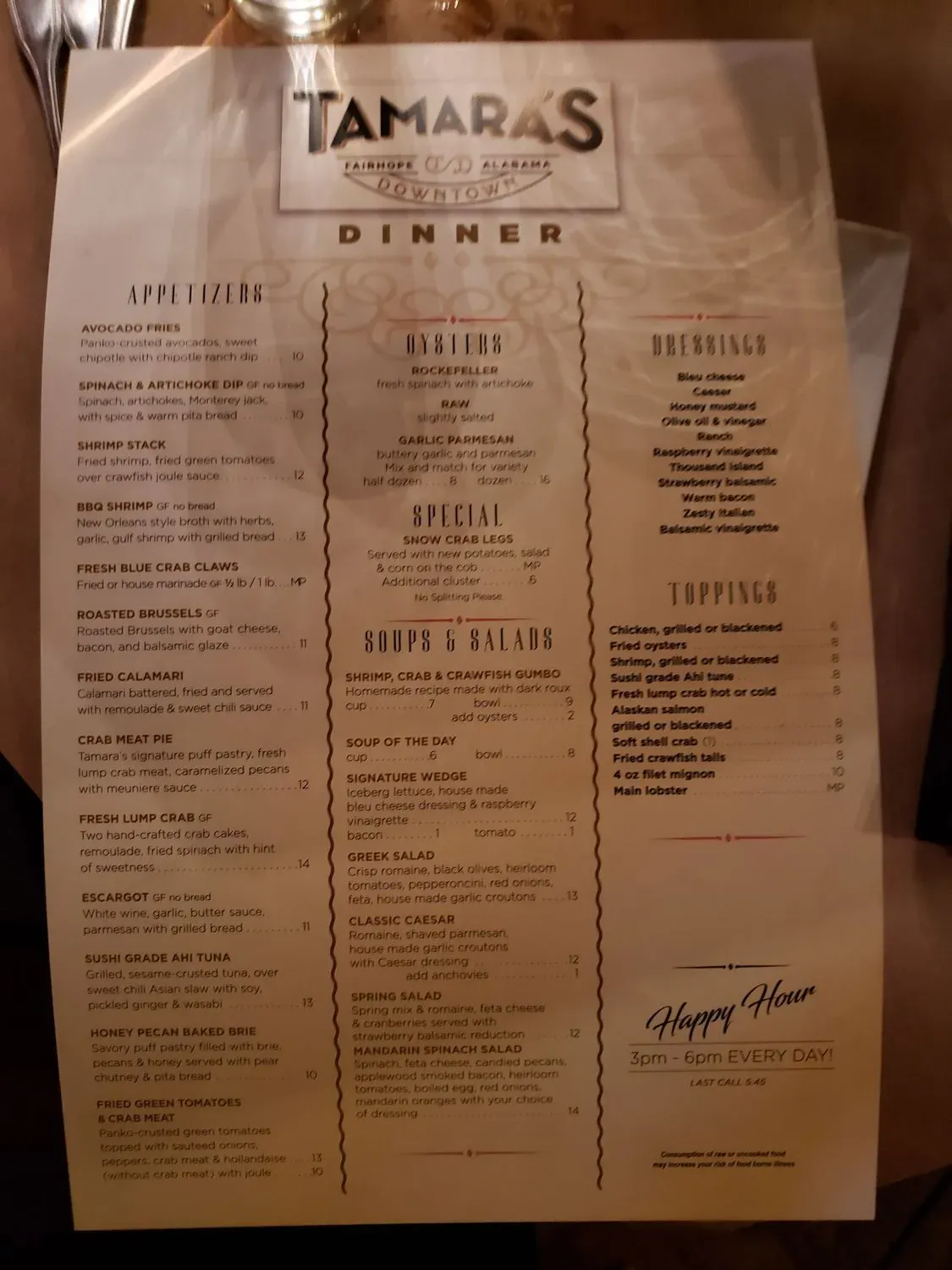 Menu 6