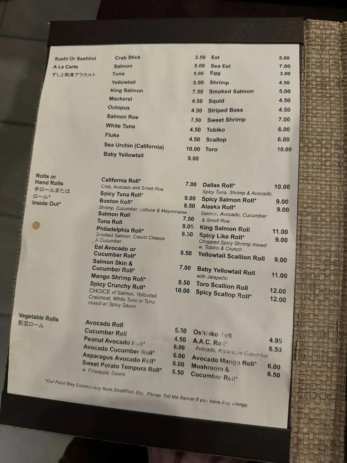 Menu 2