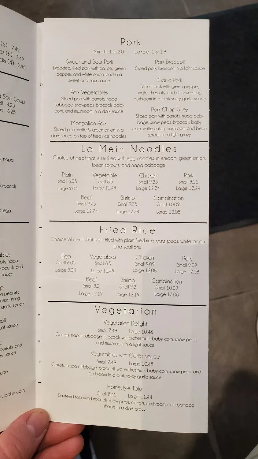 Menu 5