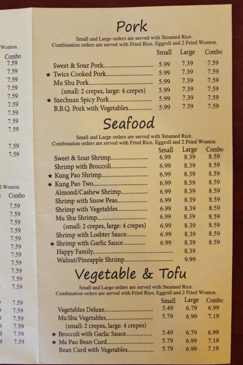 Menu 1