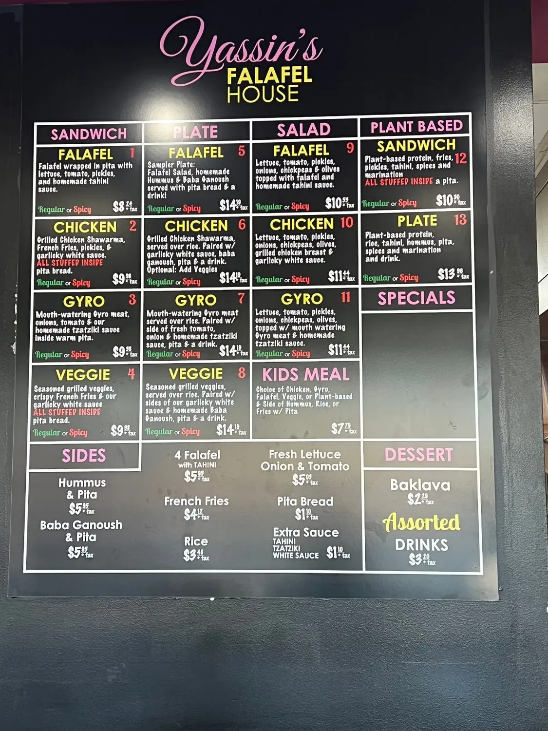 Menu 1