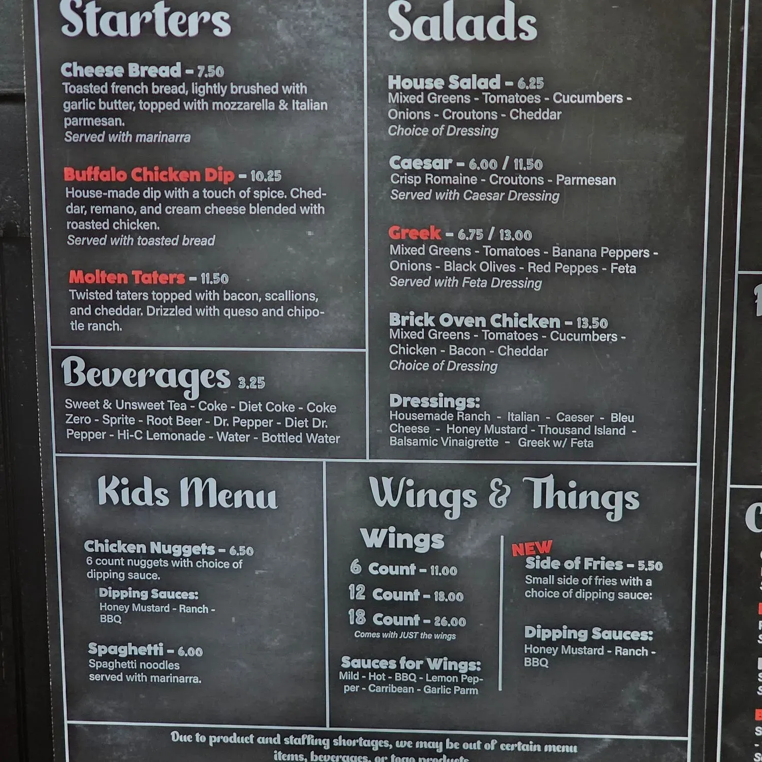 Menu 1