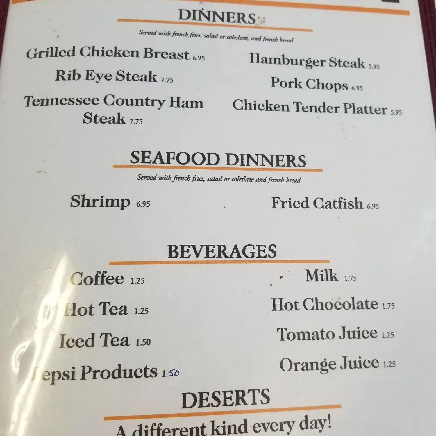 Menu 1