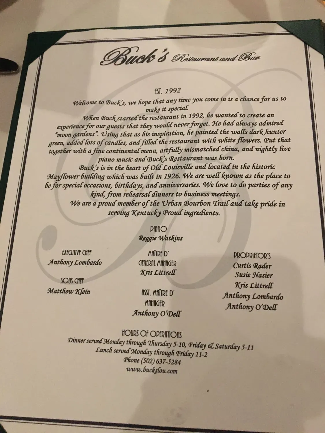 Menu 5