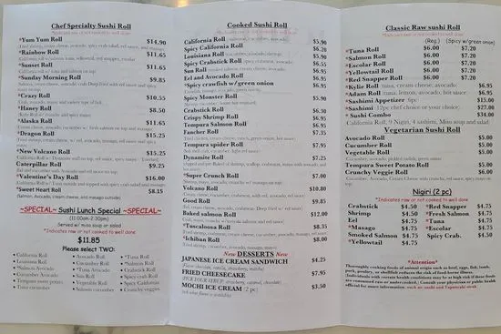 Menu 2