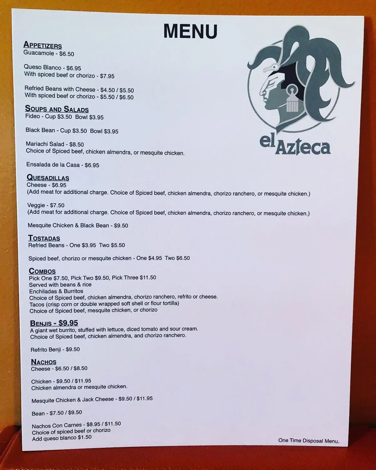 Menu 1