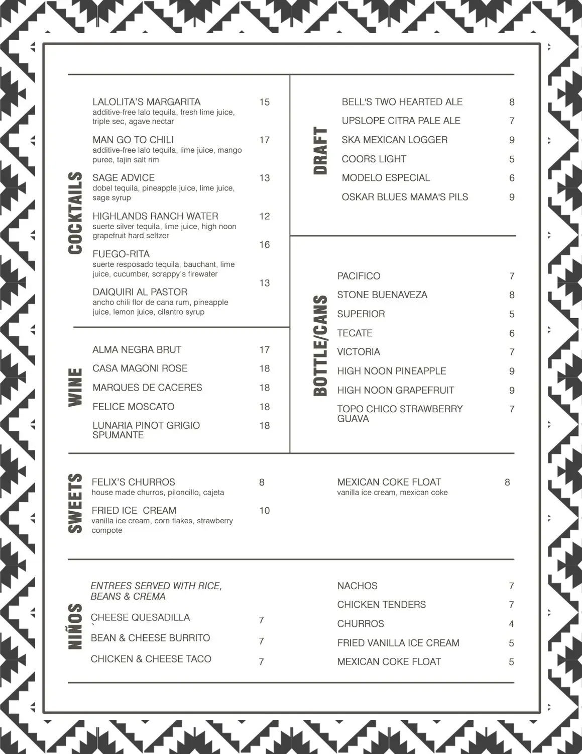 Menu 2