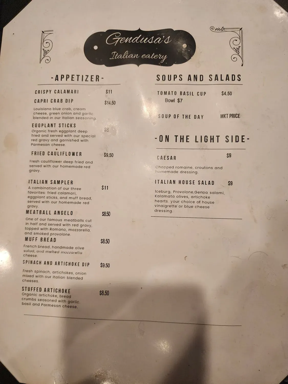 Menu 5