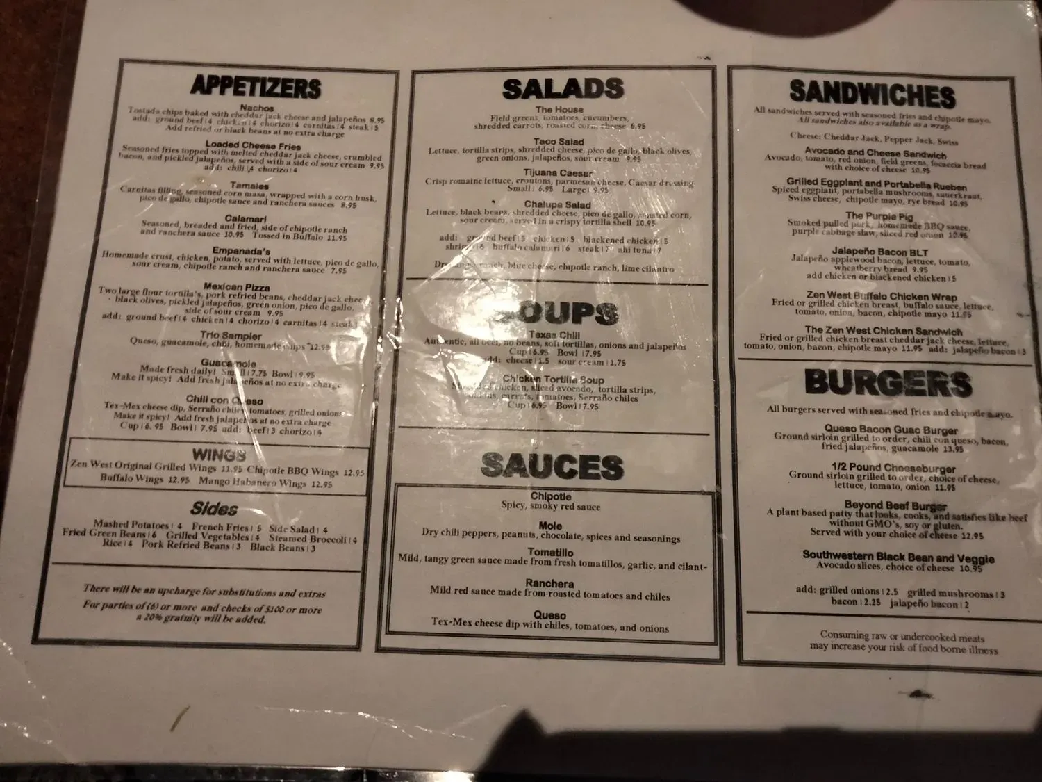 Menu 2