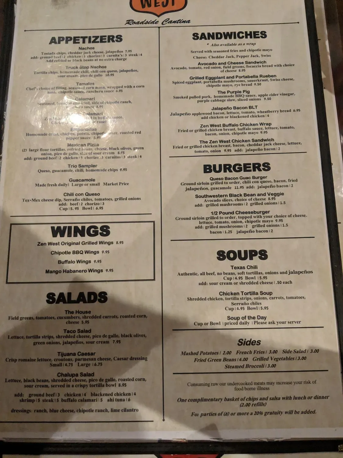 Menu 5