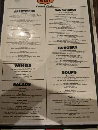 Menu 5