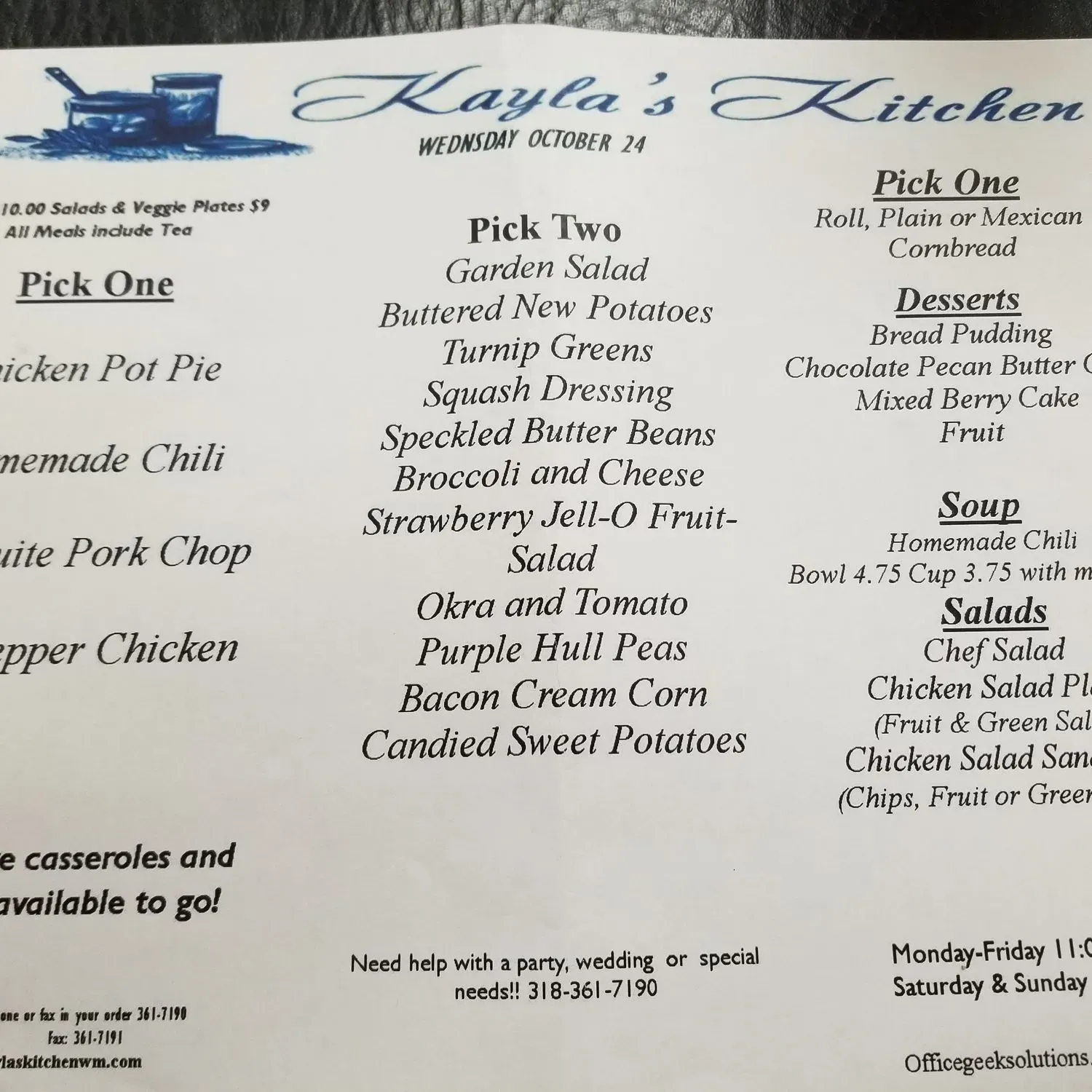 Menu 2