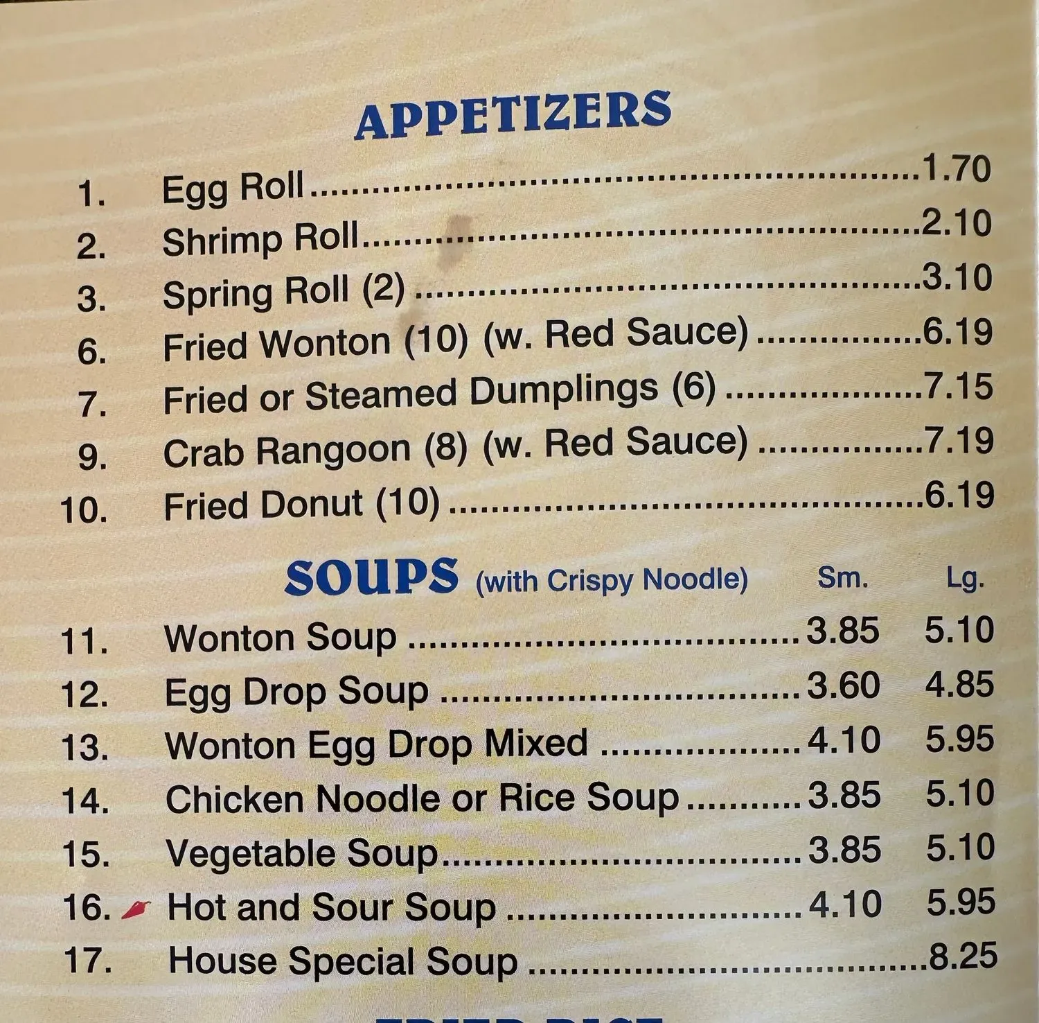 Menu 2