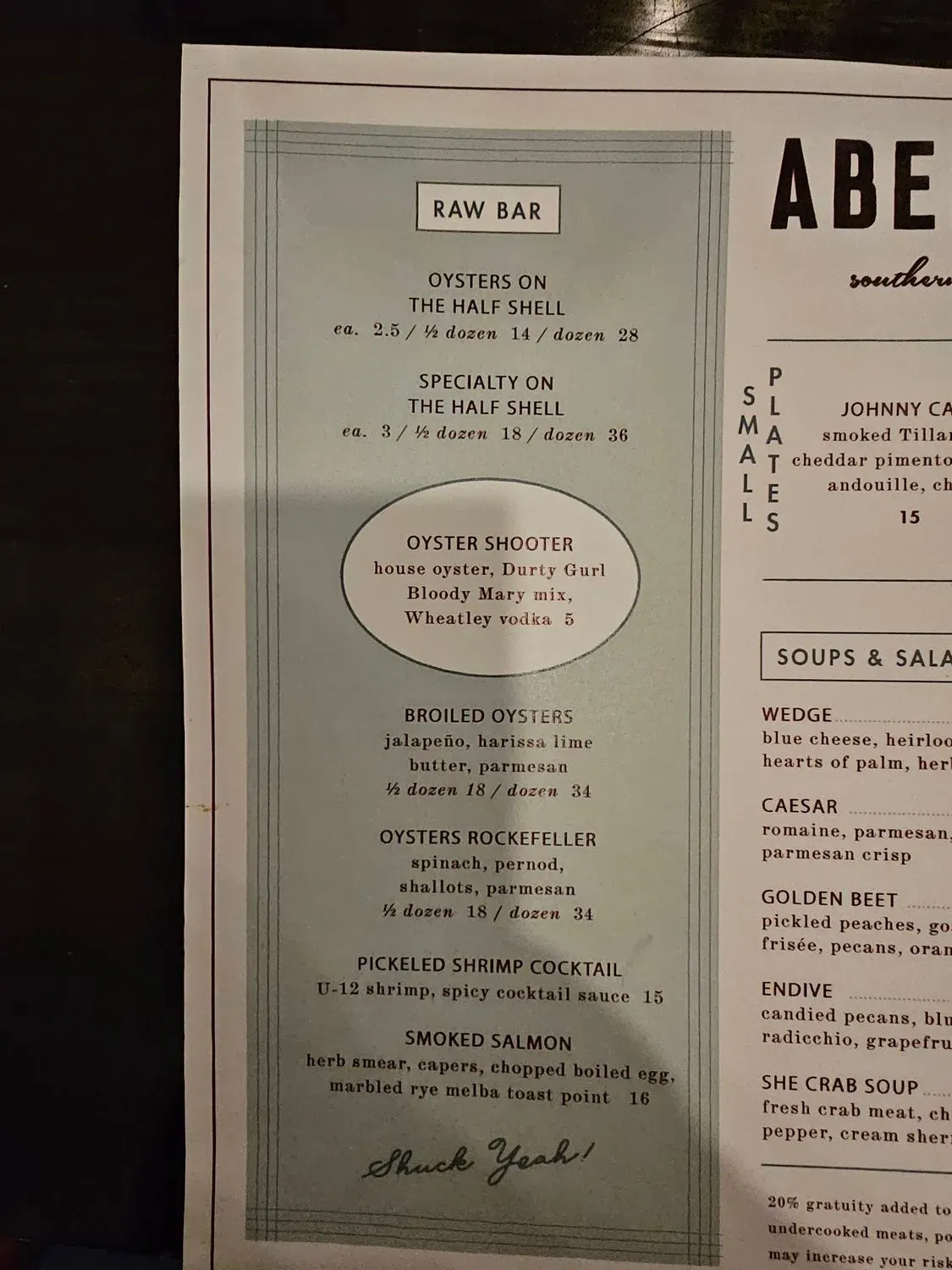 Menu 6