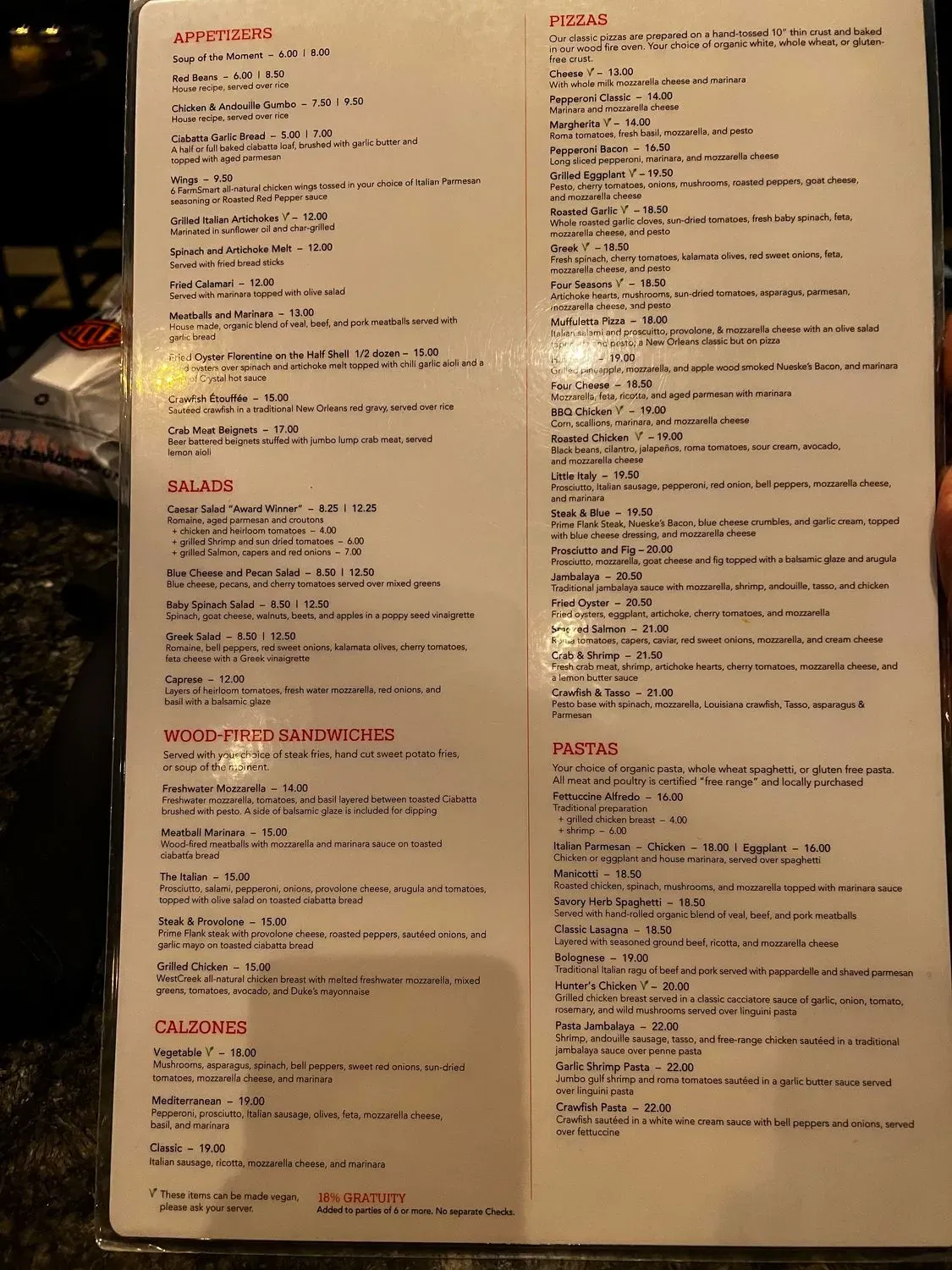 Menu 2