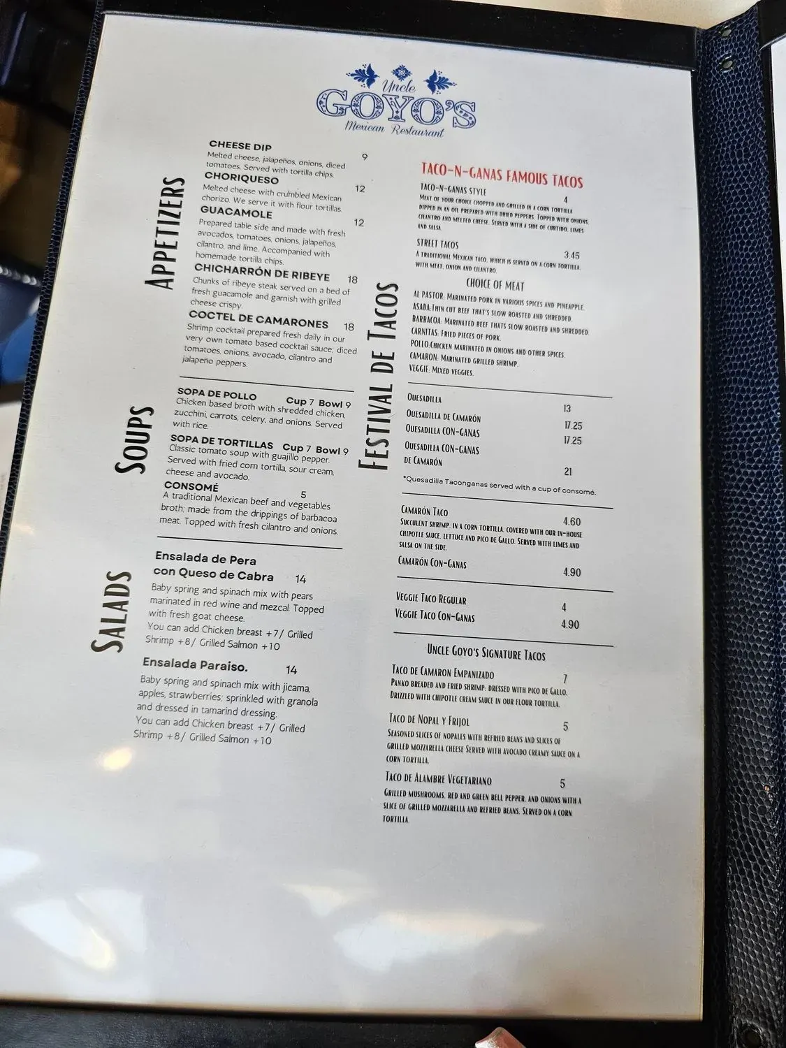 Menu 5