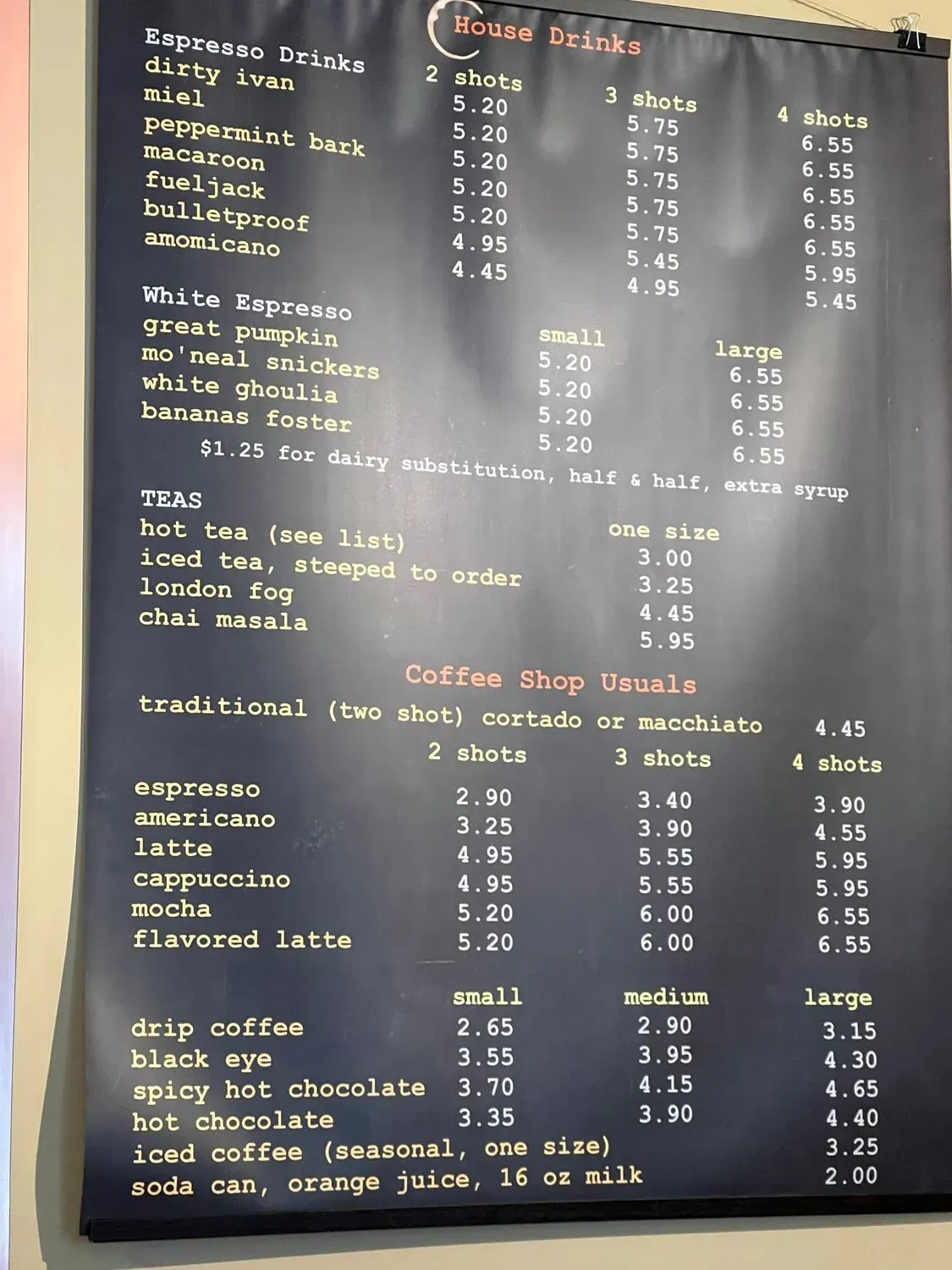 Menu 1