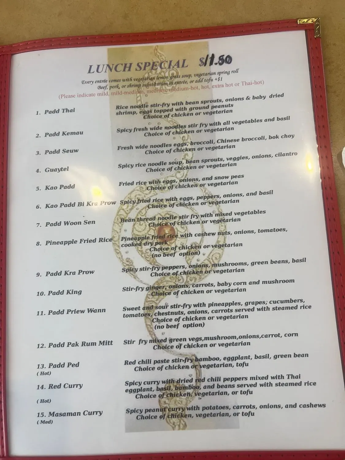 Menu 5