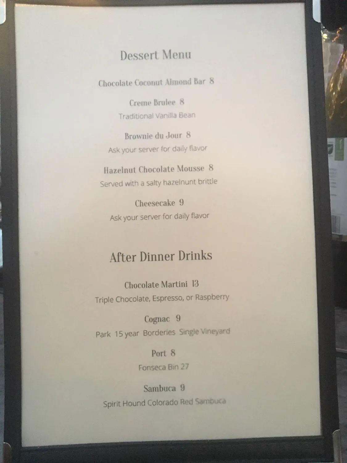 Menu 5