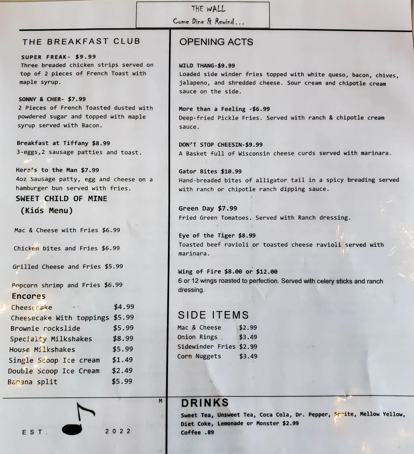 Menu 1