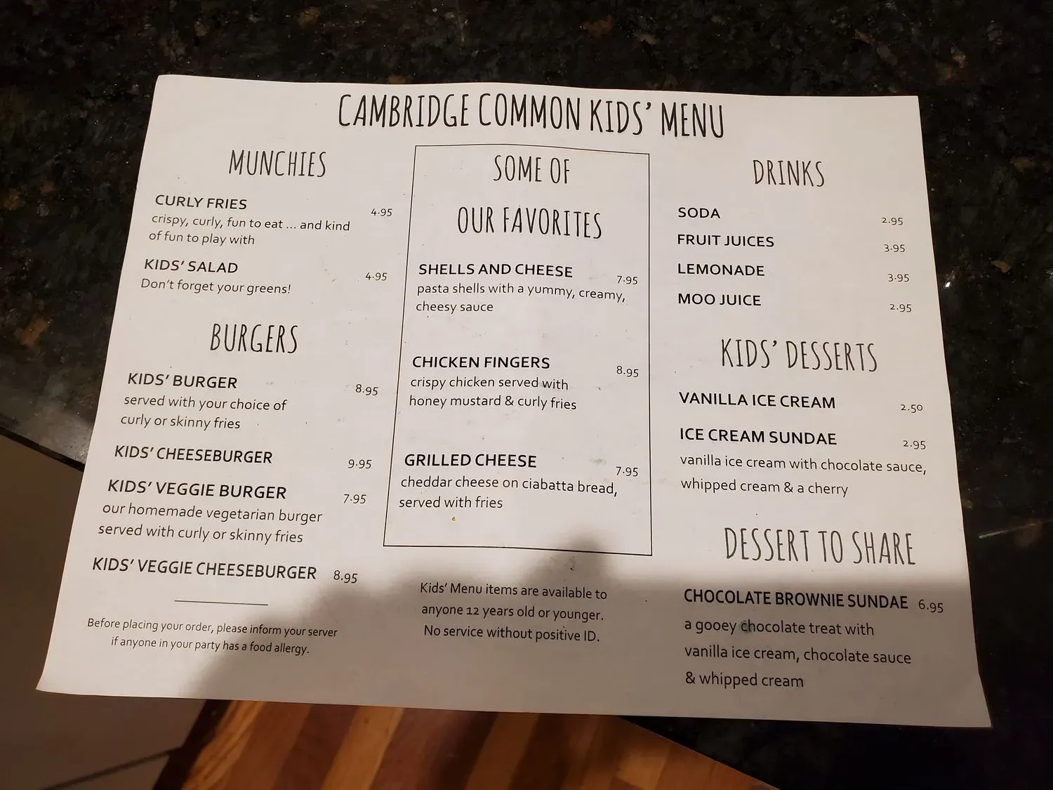 Menu 4