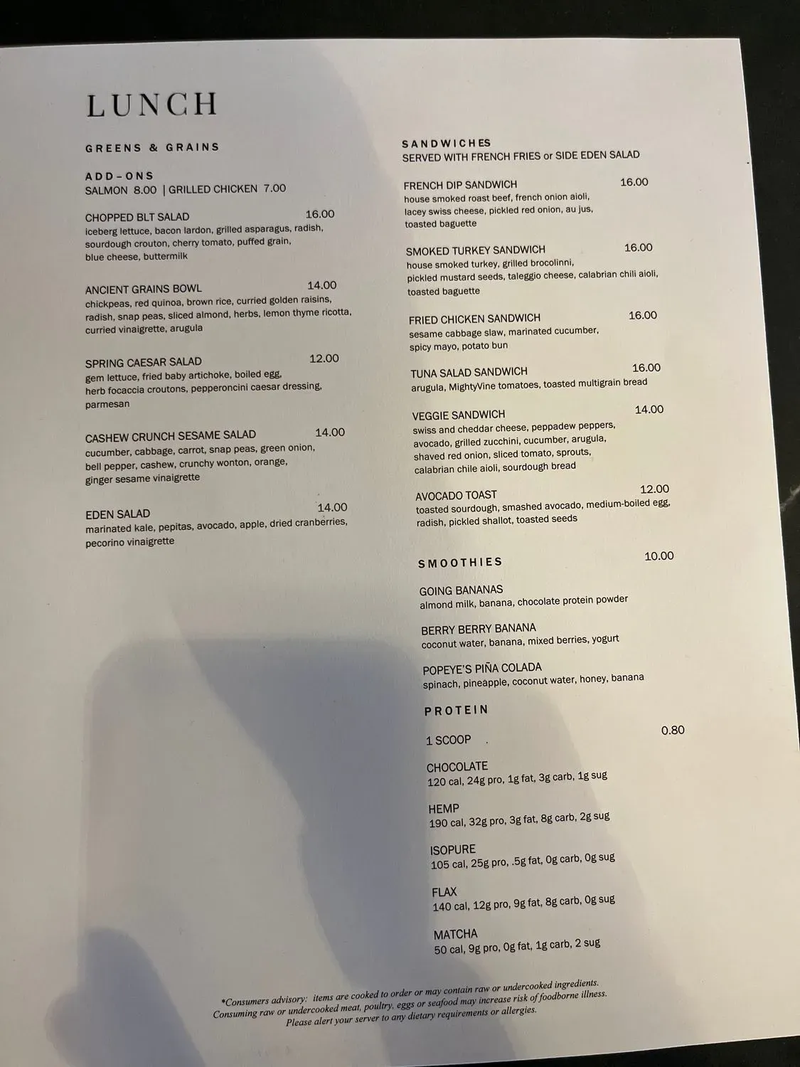 Menu 6